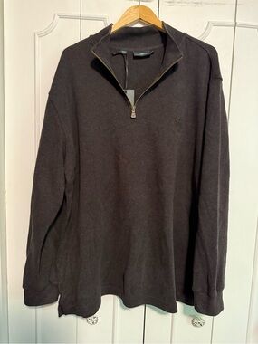 Rodd & Gunn Men's Half-Zip Pullover in Dark Brown